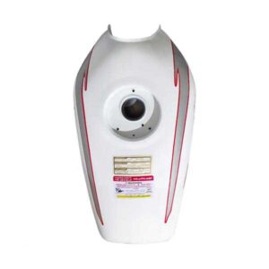 باک موتور هوندا انژکتور 6 پیچ بیضی یسون سفید 81 اکسایتر دور قرمز درب تخت تیزرو یدک پارت - Image 2